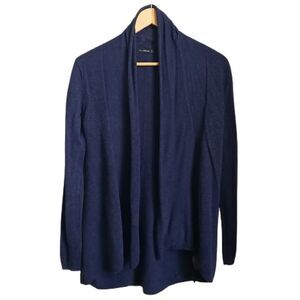 ZARA Purple / Blue Thin Knit Casual Open Front Cardigan Size Small